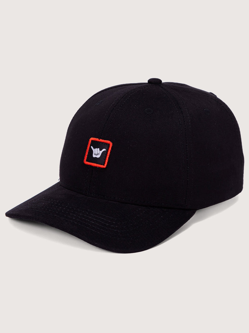 Boné Hang Loose Bold Juvenil Preto Aba Curva