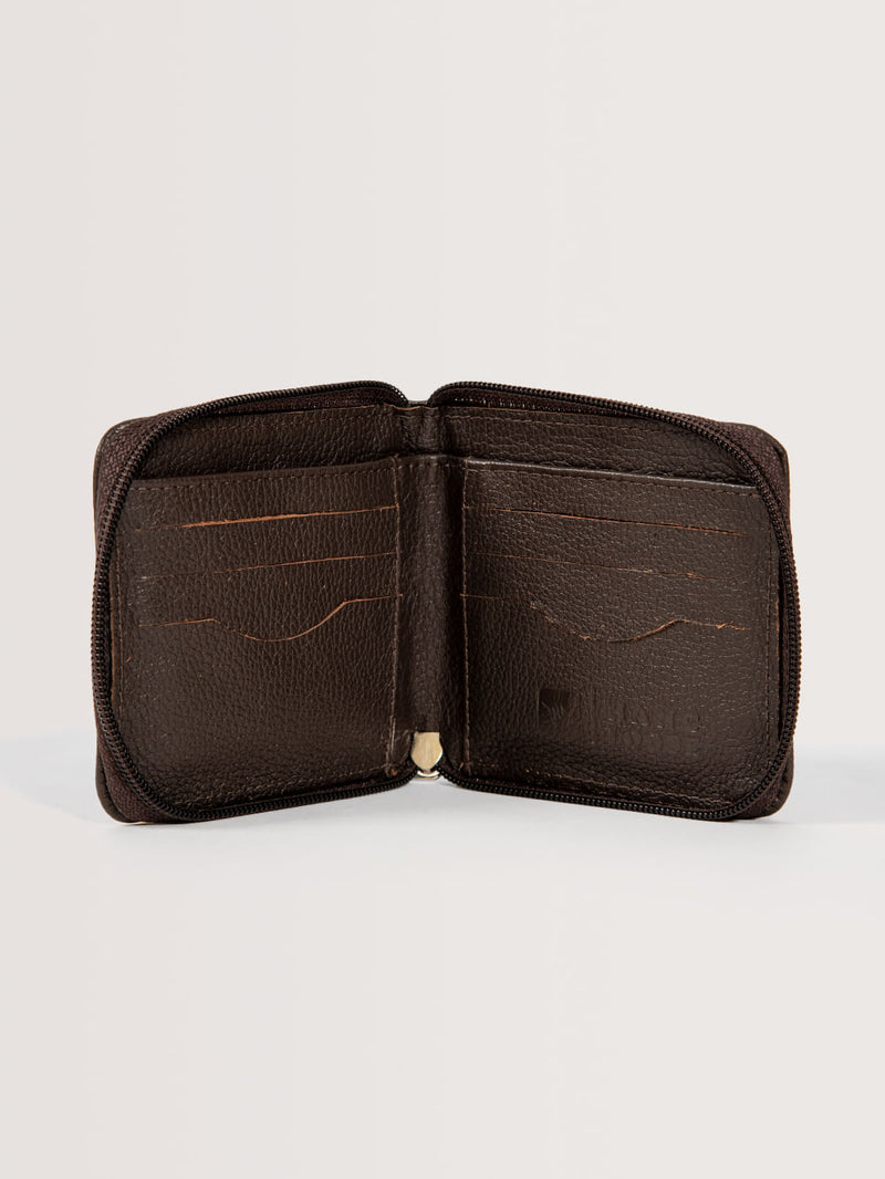 Carteira Hang Loose Zip Marrom