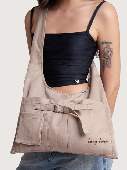 Bolsa Transversal Caqui Hang Loose Pockets