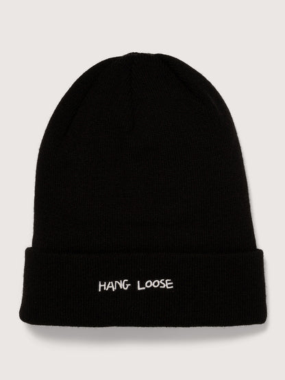 Gorro Preto Hang Loose Embro