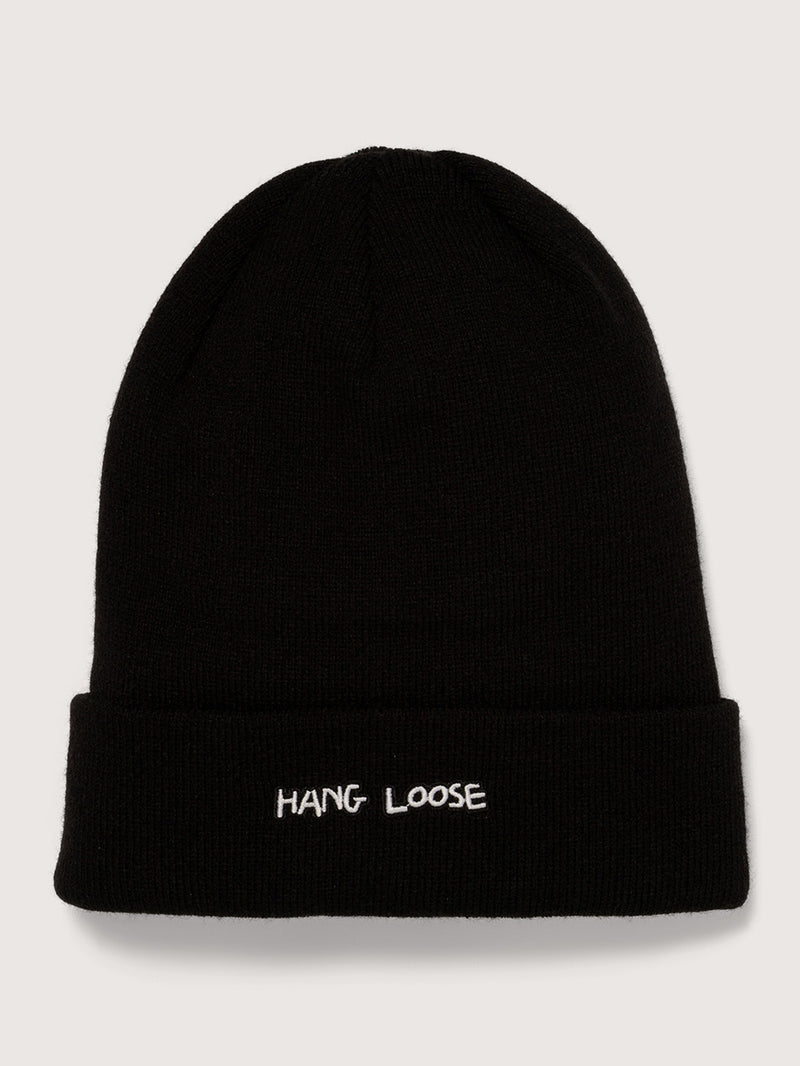 Gorro Preto Hang Loose Embro