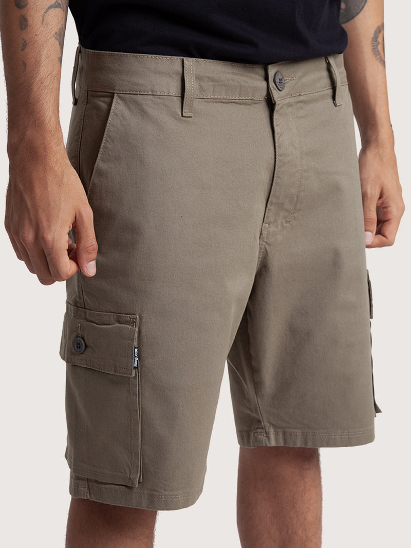 Bermuda Cargo Sarja Verde Oliva Hang Loose Load