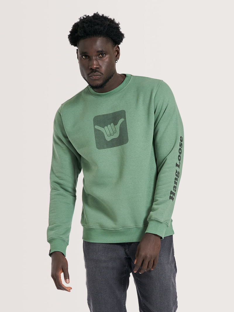 Moletom Careca Hang Loose Logo Verde