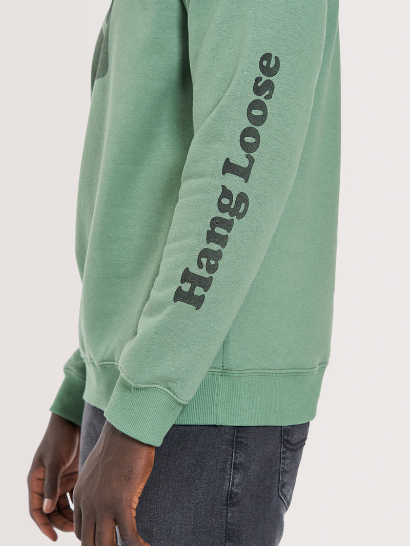 Moletom Careca Hang Loose Logo Verde