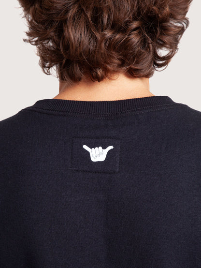 Moletom Careca Preto Hang Loose Label