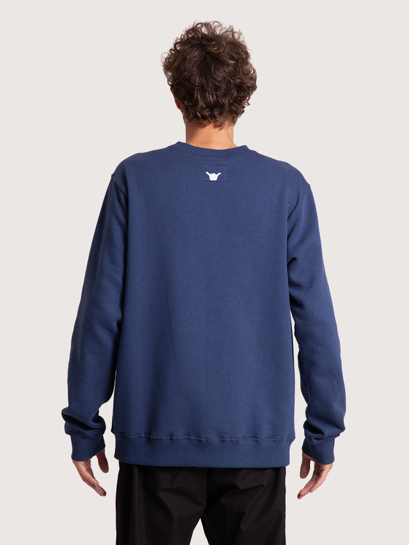 Moletom Careca Azul Marinho Hang Loose Label