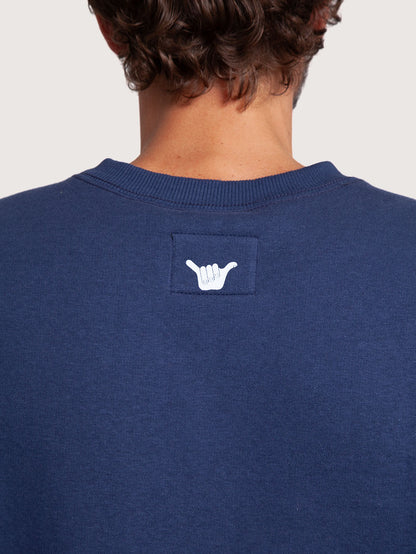 Moletom Careca Azul Marinho Hang Loose Label