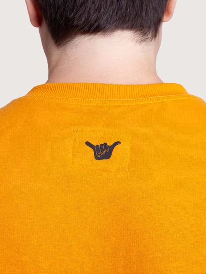 Moletom Careca Mostarda Hang Loose Label