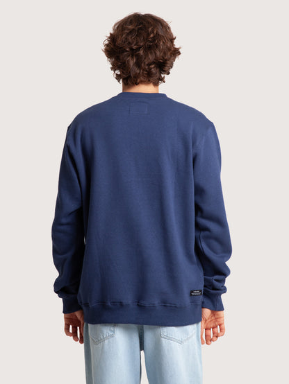 Moletom Careca Azul Marinho Hang Loose Retro