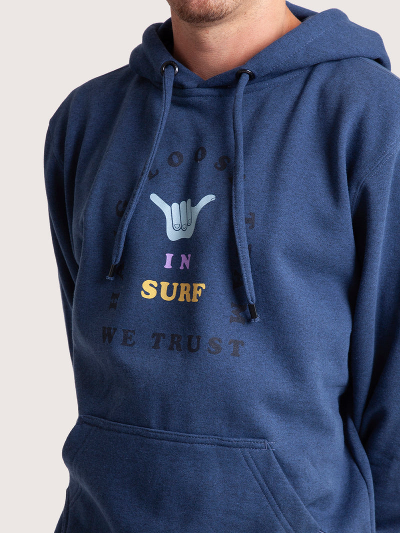 Moletom Canguru Azul Hang Loose Trust