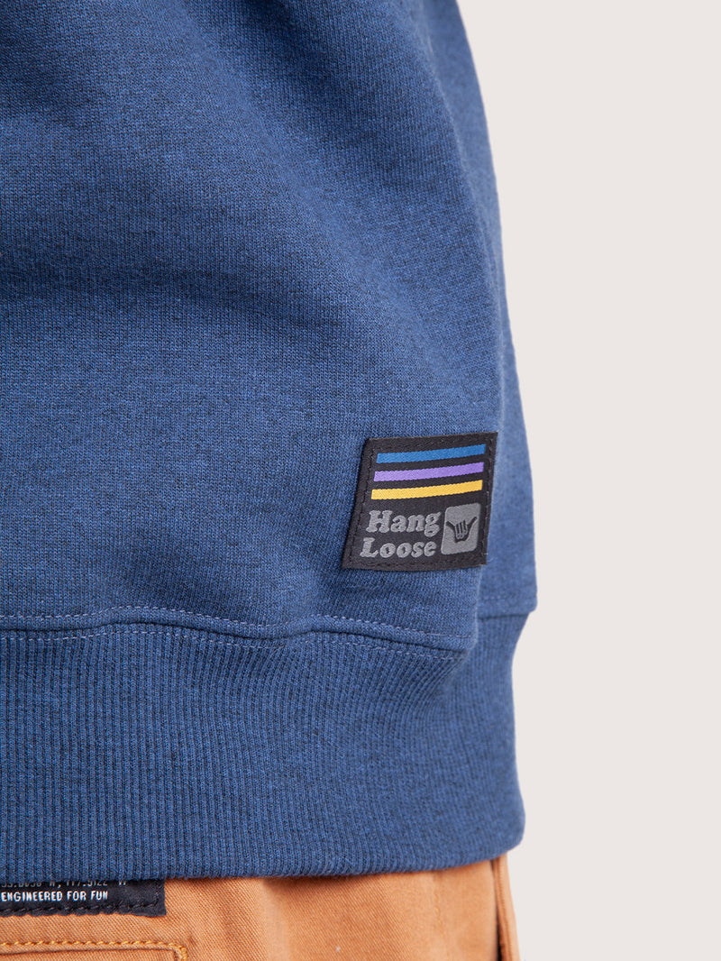 Moletom Canguru Azul Hang Loose Trust