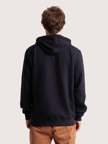 Moletom Canguru Preto Hang Loose Logo