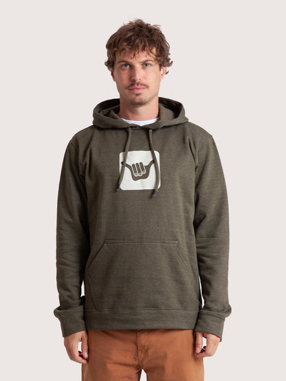 Moletom Canguru Verde Hang Loose Logo