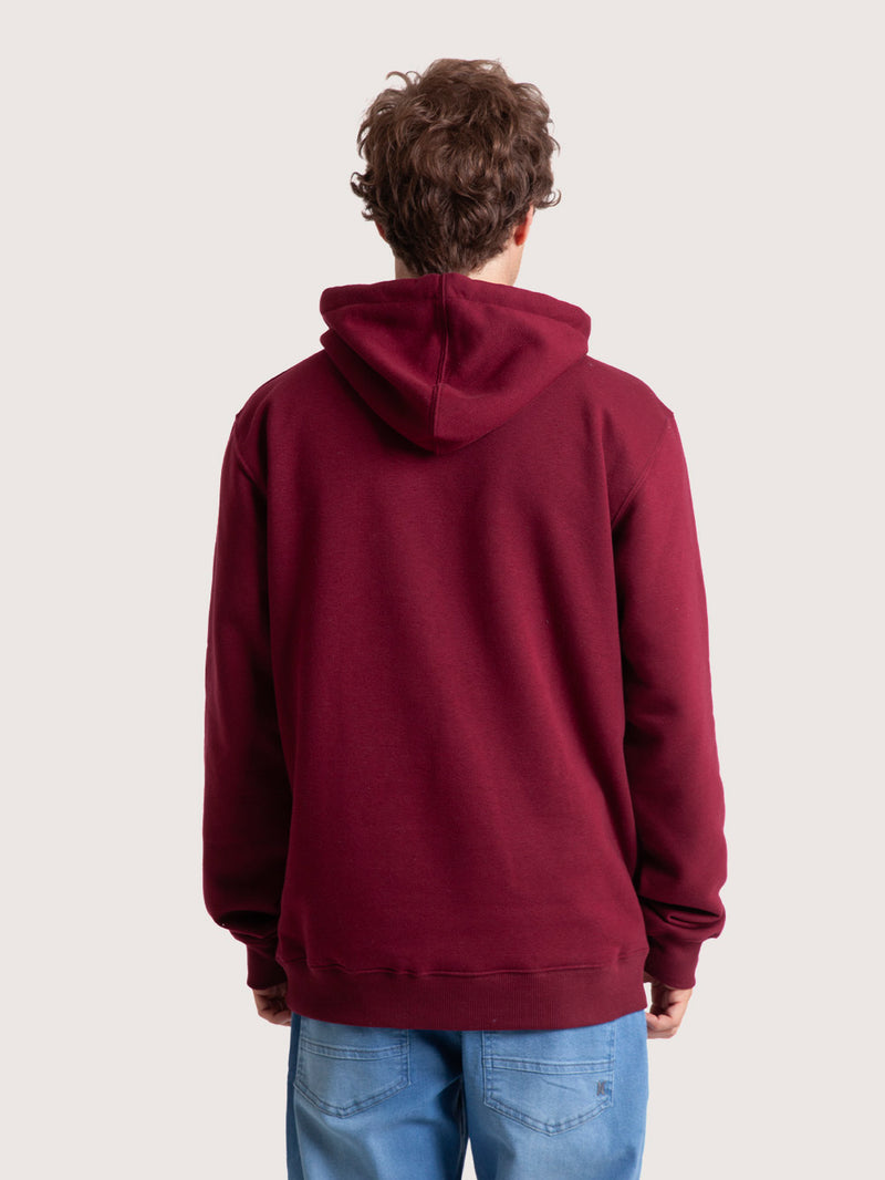 Moletom Canguru Vinho Hang Loose Logo