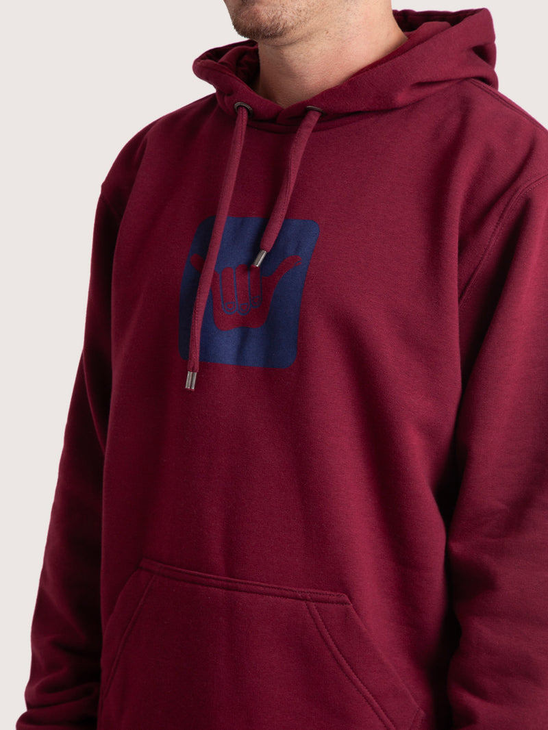 Moletom Canguru Vinho Hang Loose Logo