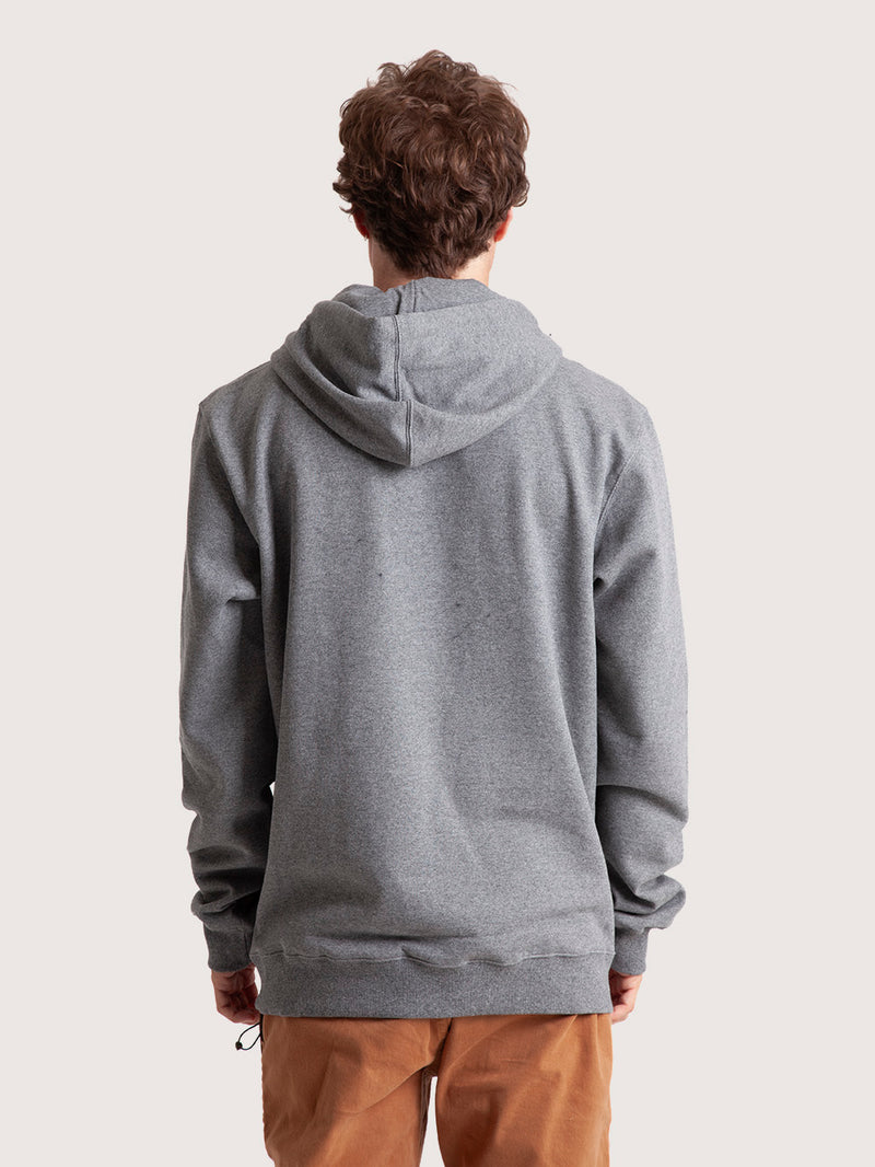 Moletom Canguru Mescla Grafite Hang Loose Logo