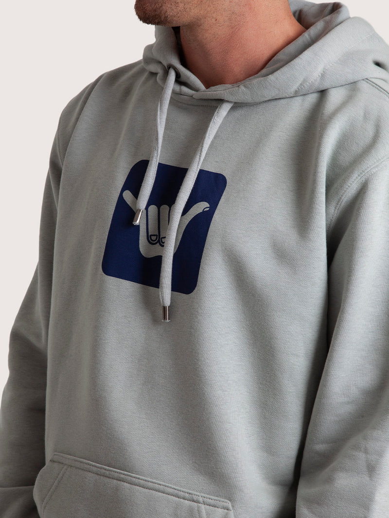 Moletom Canguru Azul Claro Hang Loose Logo