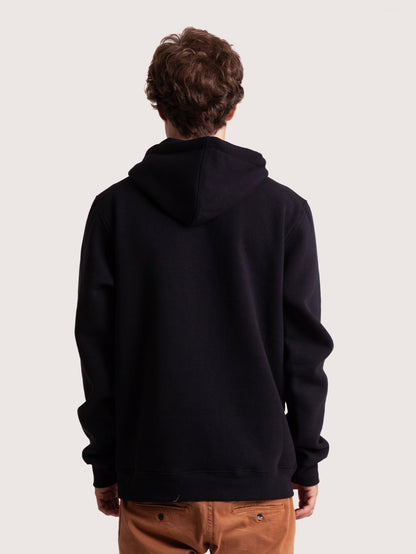 Moletom Canguru Preto Hang Loose Roundlogo