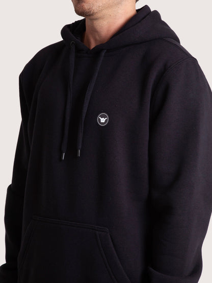 Moletom Canguru Preto Hang Loose Roundlogo