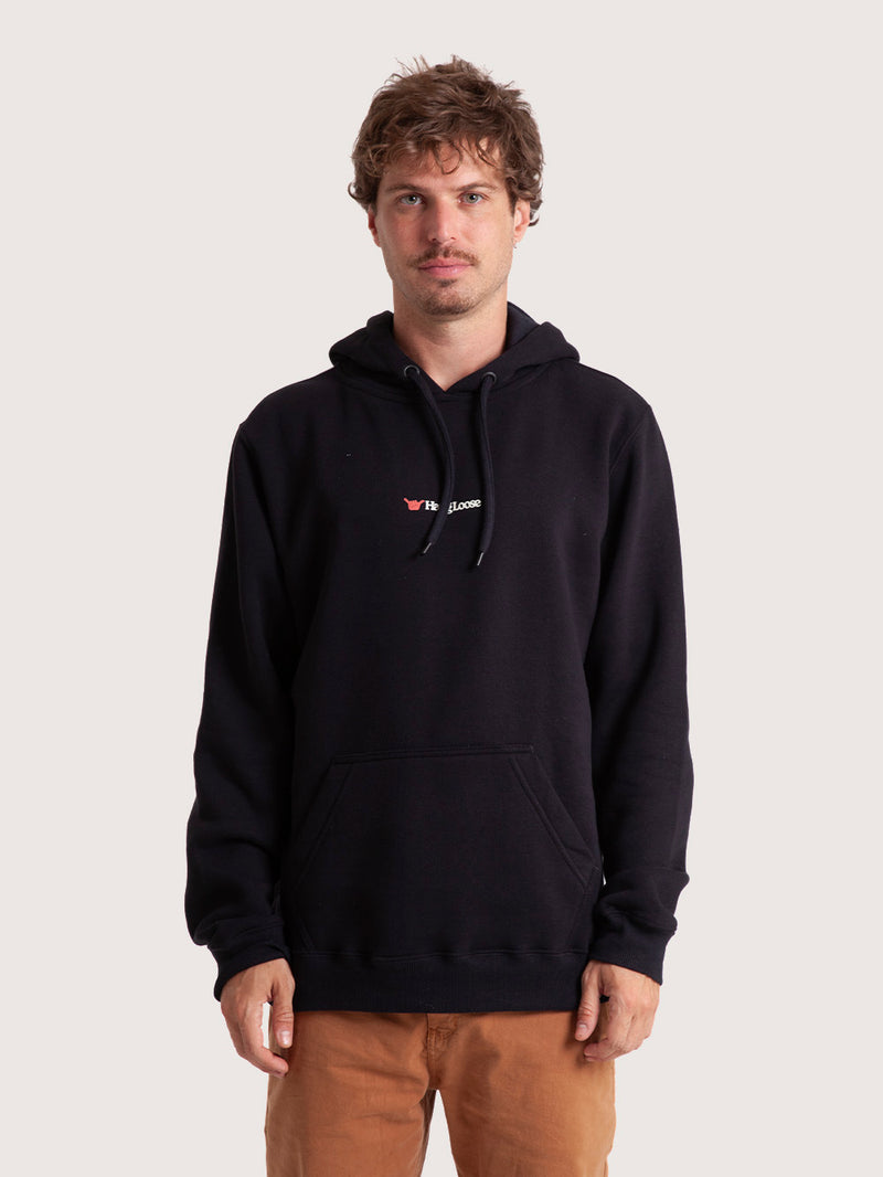 Moletom Canguru Preto Hang Loose Classic