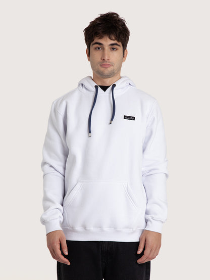 Moletom Canguru Branco Hang Loose Log
