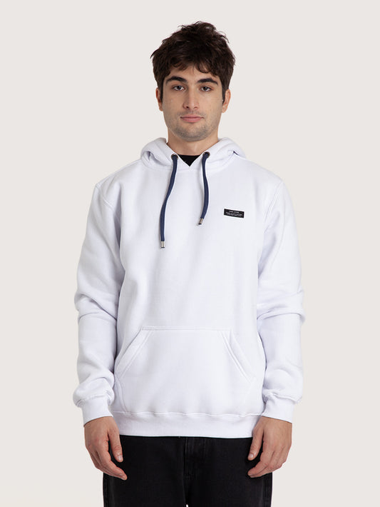 Moletom Canguru Branco Hang Loose Log