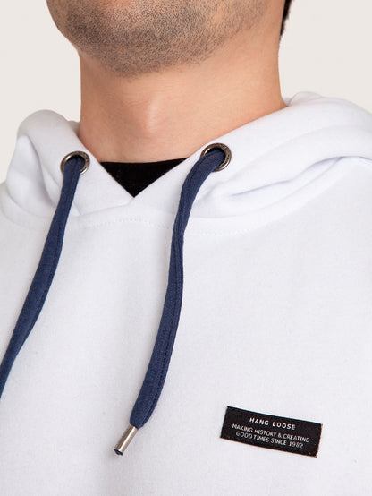 Moletom Canguru Branco Hang Loose Log