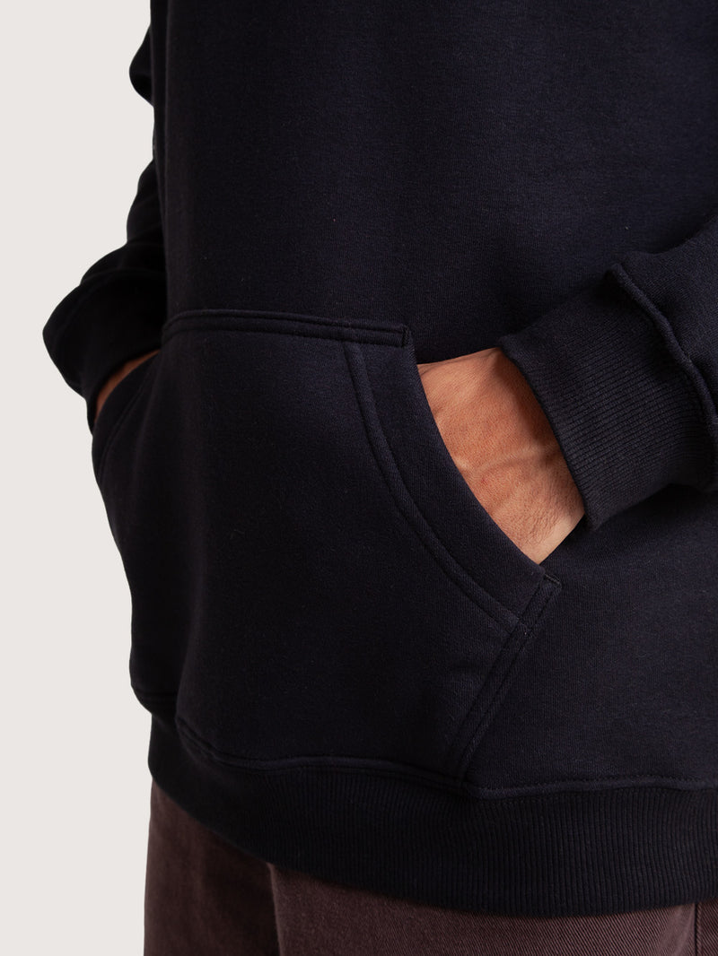 Moletom Canguru Preto Hang Loose Log