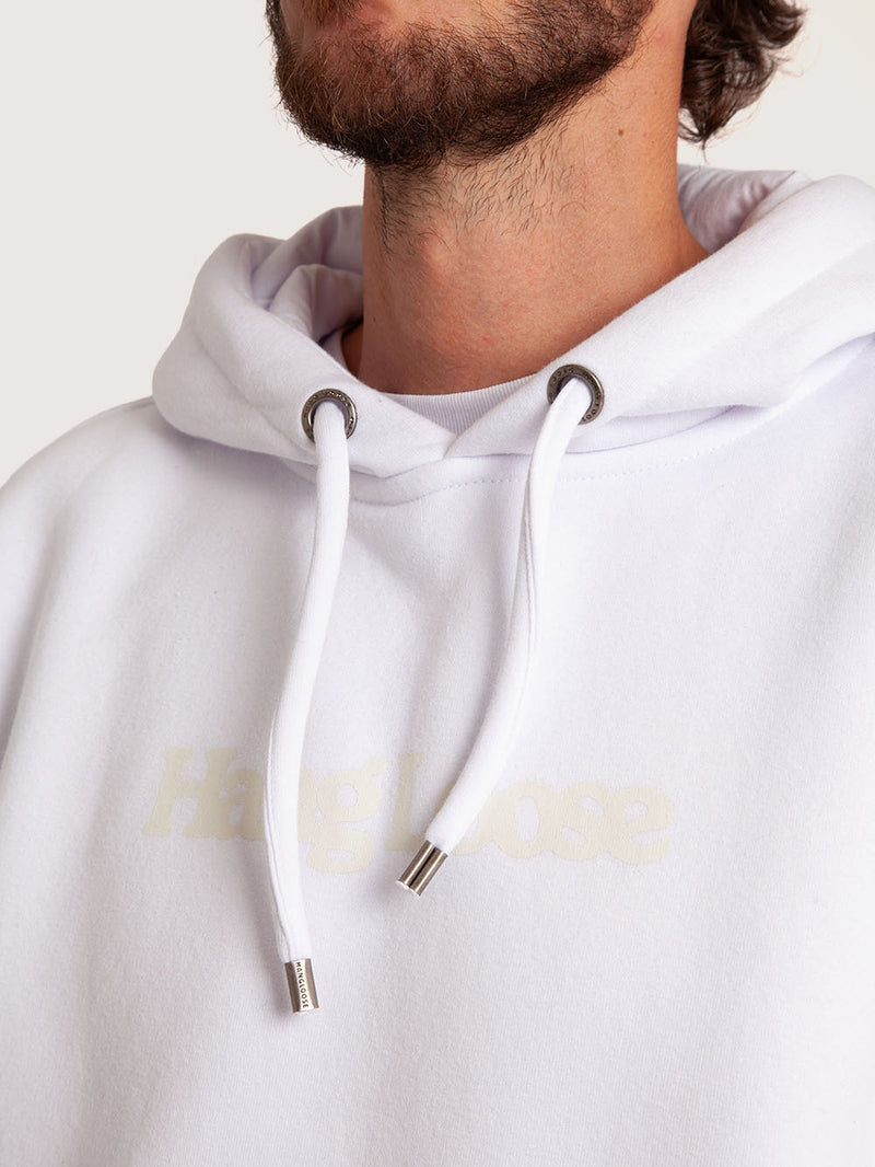 Moletom Canguru Branco Hang Loose Typo