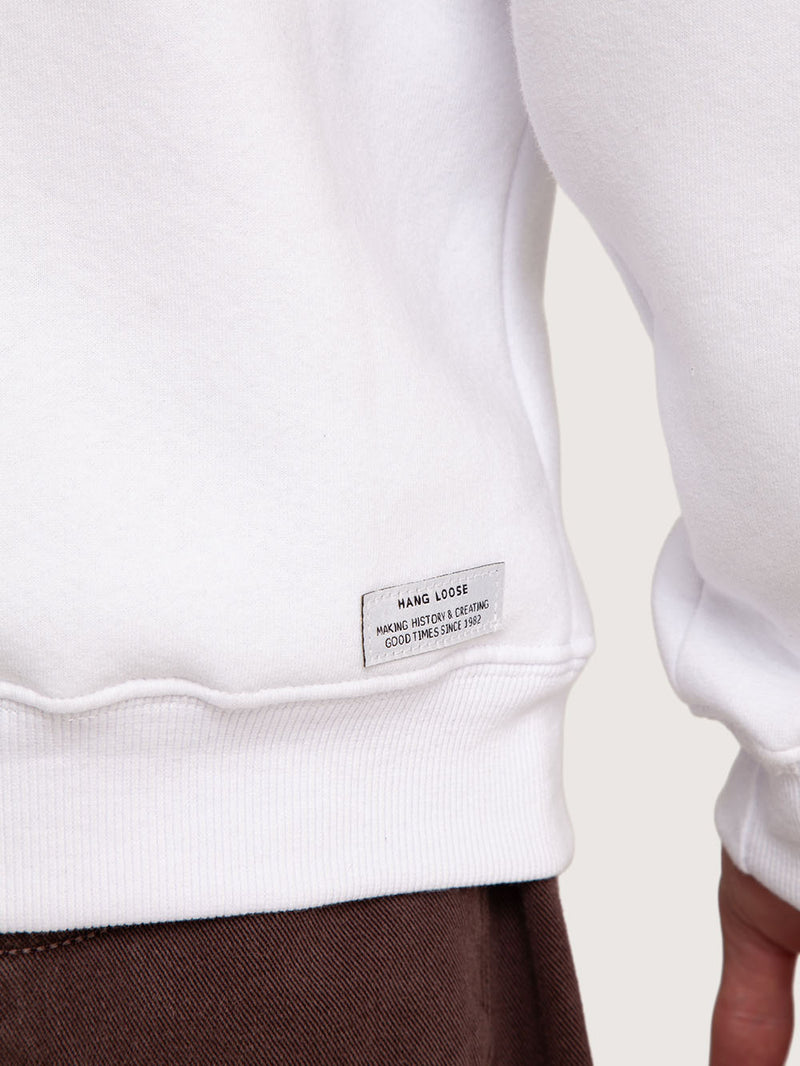 Moletom Canguru Branco Hang Loose Typo