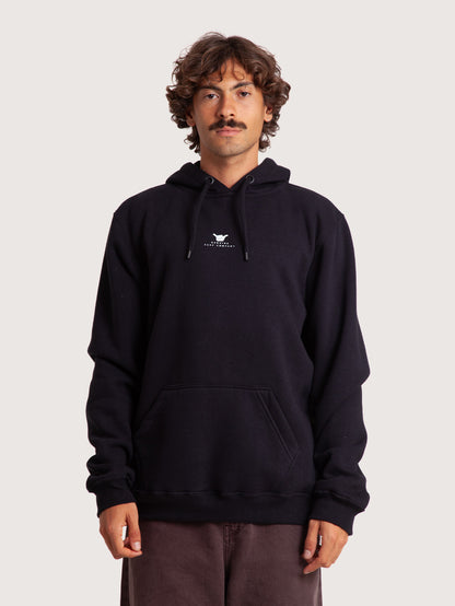 Moletom Canguru Preto Hang Loose Clean