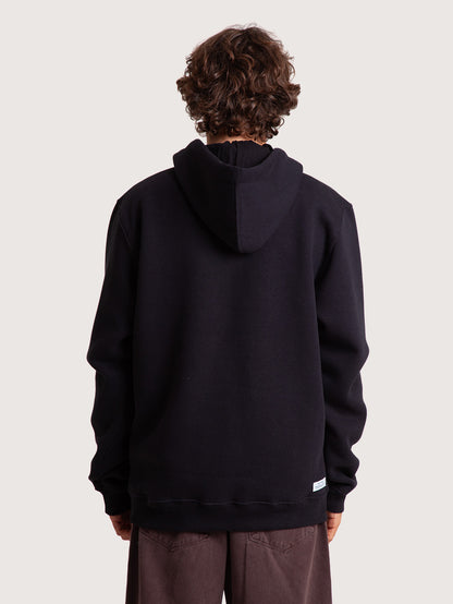 Moletom Canguru Preto Hang Loose Clean