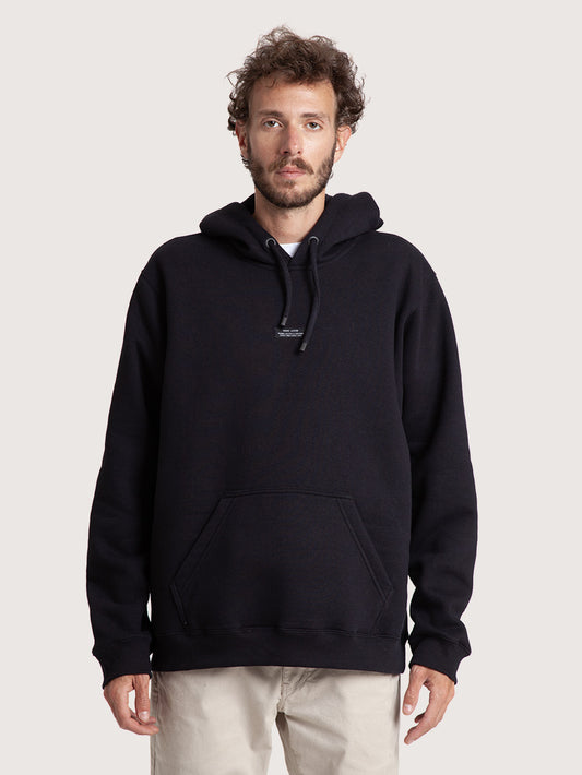 Moletom Hang Loose Preto 320g com Capuz Loose
