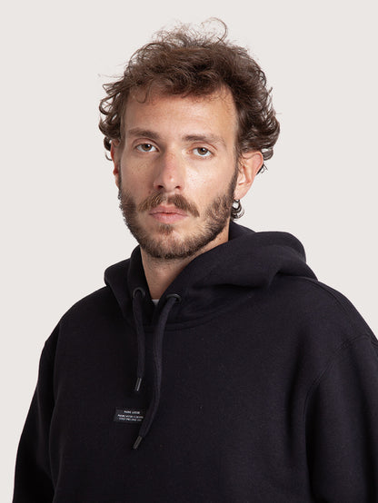 Moletom Hang Loose Preto 320g com Capuz Loose