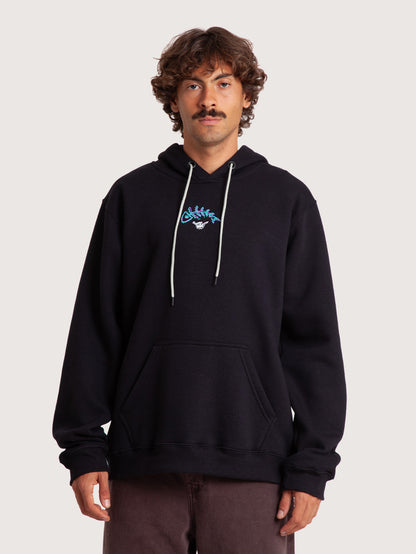 Moletom Canguru Preto Hang Loose Fish