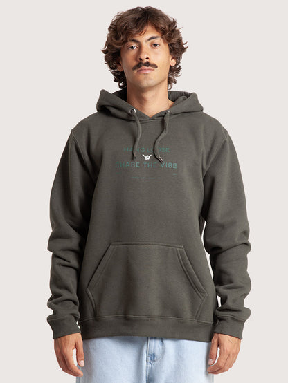 Moletom Canguru Fechado Verde Hang Loose Play