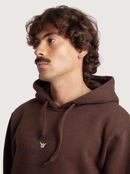 Moletom Canguru Fechado Marrom Hang Loose Play
