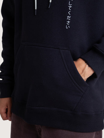 Moletom Canguru Preto Hang Loose Astor