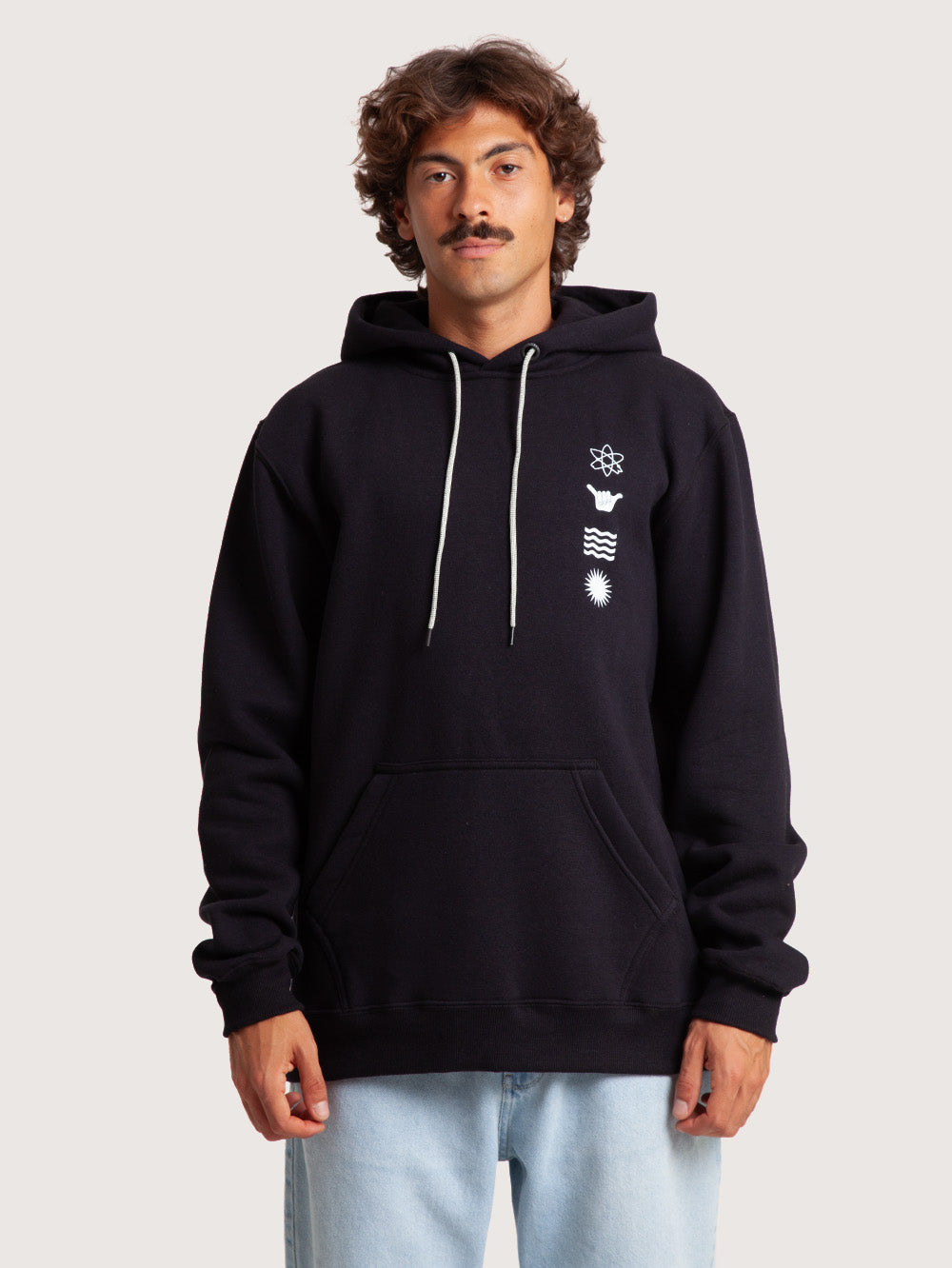 Moletom Canguru Preta Hang Loose Soul – Hang Loose Brasil