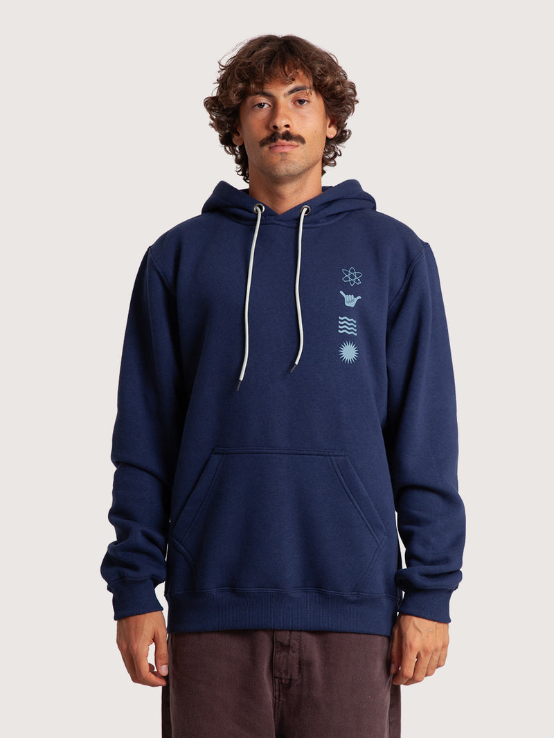 Moletom Canguru Azul Marinho Hang Loose Soul