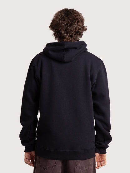 Moletom Canguru Preto Hang Loose Typo
