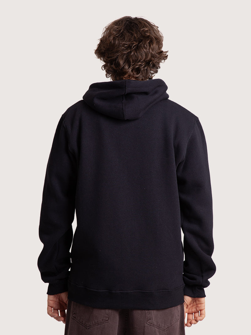 Moletom Canguru Preto Hang Loose Typo