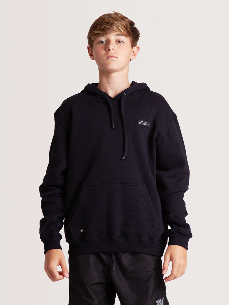 Moletom Canguru Juvenil Hang Loose Preto Log