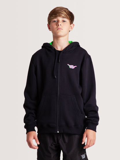 Moletom Canguru Preto Hang Loose Fish