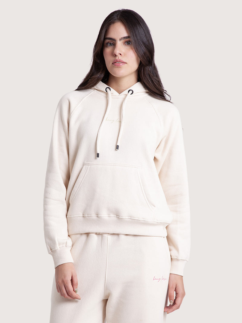 Moletom Canguru Off White Hang Loose Flowers