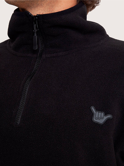 Blusa Fleece Hang Loose Halph Preta