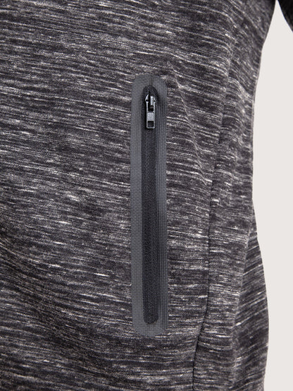 Blusa Fleece Hang Loose Interlock Cinza Mescla