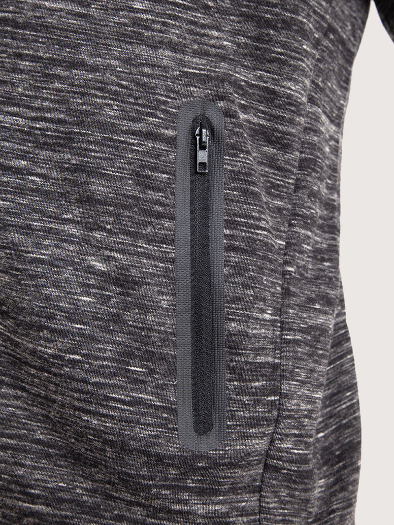 Blusa Fleece Hang Loose Interlock Cinza Mescla