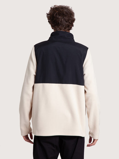 Blusa Fleece com Zíper Areia Hang Loose Zippy