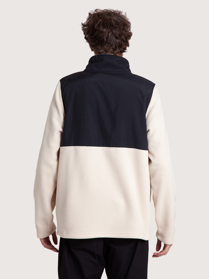 Blusa Fleece com Zíper Areia Hang Loose Zippy
